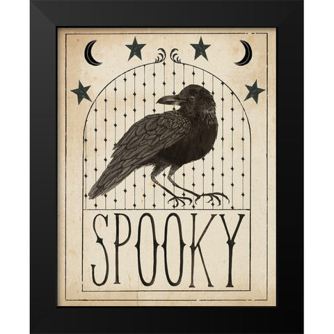 Hocus Pocus I Stars Black Modern Wood Framed Art Print by Miller, Sara Zieve