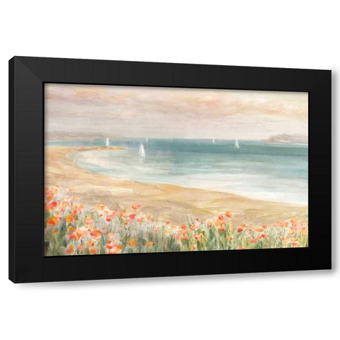 Around the Point III Black Modern Wood Framed Art Print with Double Matting by Nai, Danhui