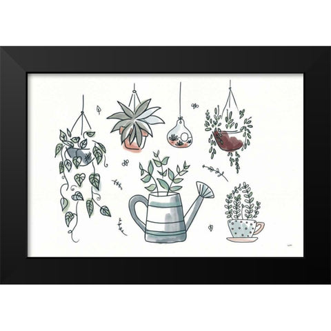 A Plants Life I Black Modern Wood Framed Art Print by York, Leah