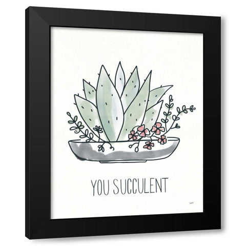 A Plants Life II Black Modern Wood Framed Art Print with Double Matting by York, Leah