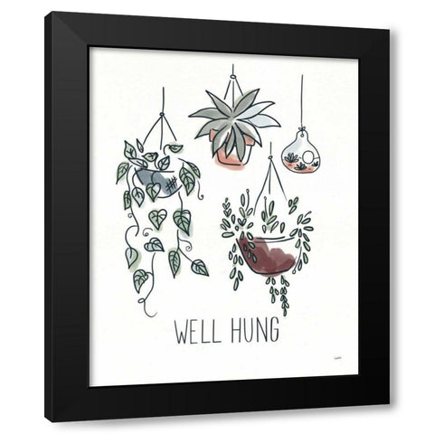 A Plants Life III Black Modern Wood Framed Art Print with Double Matting by York, Leah