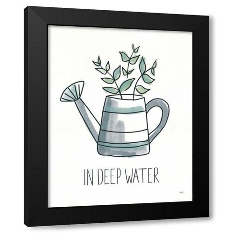 A Plants Life IV Black Modern Wood Framed Art Print with Double Matting by York, Leah