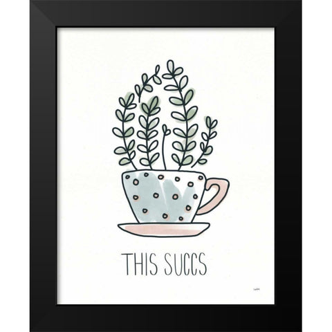 A Plants Life V Black Modern Wood Framed Art Print by York, Leah