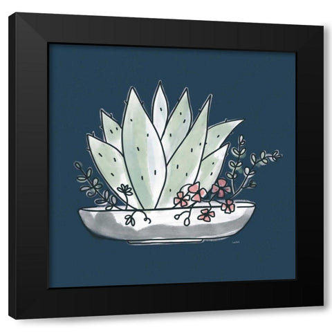 A Plants Life VI Black Modern Wood Framed Art Print by York, Leah