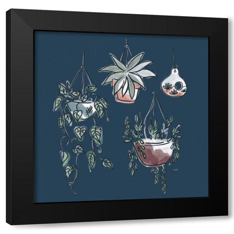 A Plants Life VII Black Modern Wood Framed Art Print with Double Matting by York, Leah