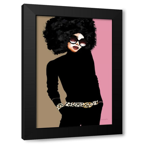 Good Attitude I Black Modern Wood Framed Art Print by Charro, Mercedes Lopez