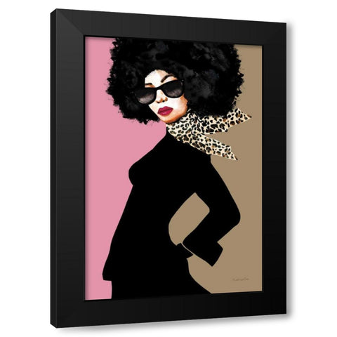 Good Attitude II Black Modern Wood Framed Art Print by Charro, Mercedes Lopez