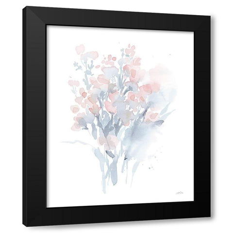 Fresh Blooms II Black Modern Wood Framed Art Print with Double Matting by Pete, Katrina