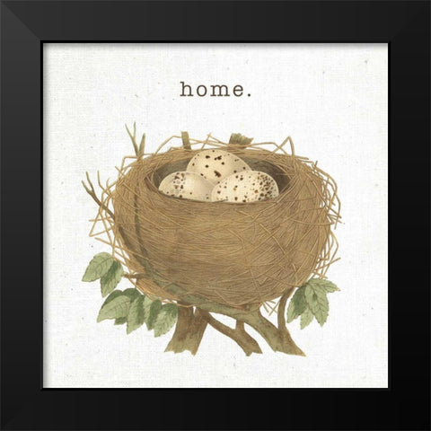 Spring Nest II Home Black Modern Wood Framed Art Print by Hershey, Moira