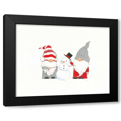 Winter Gnomes II Black Modern Wood Framed Art Print by Jackson, Jenaya