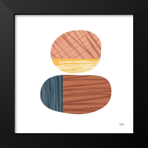 In Good Company II Pink Black Modern Wood Framed Art Print by Averinos, Melissa