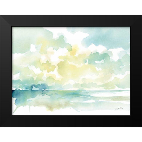 Ocean Dreaming Black Modern Wood Framed Art Print by Pete, Katrina