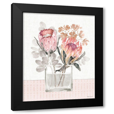 Petal Passion IV Soft Boho Black Modern Wood Framed Art Print by Grove, Beth