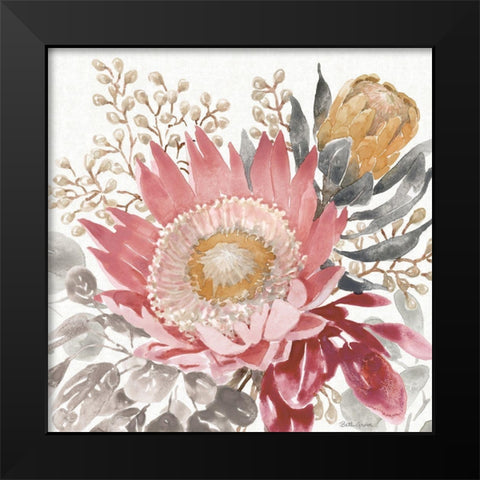 Petal Passion VIII Soft Boho Black Modern Wood Framed Art Print by Grove, Beth