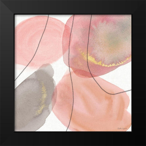 Petal Passion XII Soft Boho Black Modern Wood Framed Art Print by Grove, Beth