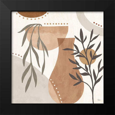 Botanical Form III Neutral Black Modern Wood Framed Art Print by Charron, Veronique