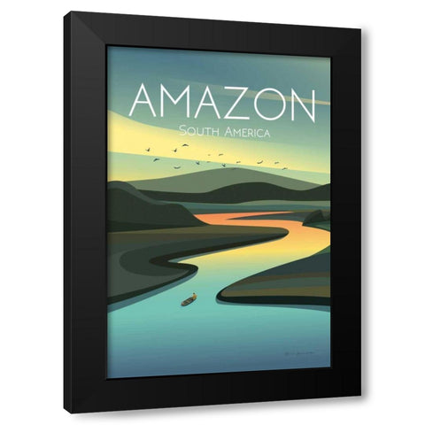 Amazon Black Modern Wood Framed Art Print by Escalante, Omar