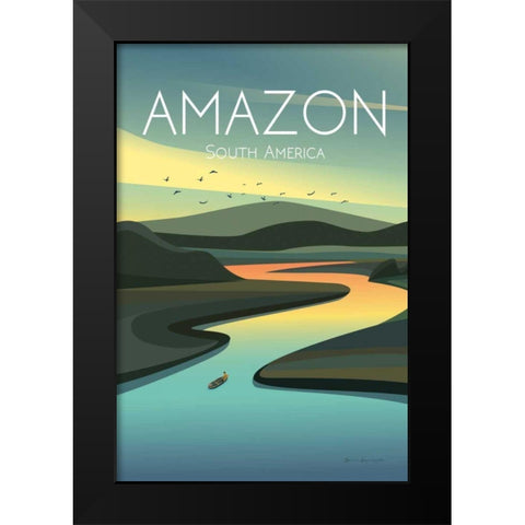 Amazon Black Modern Wood Framed Art Print by Escalante, Omar