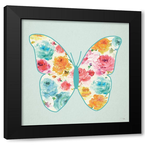 Rose Sorbet VI Black Modern Wood Framed Art Print with Double Matting by Pela,