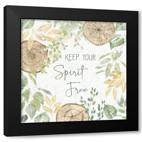 Natures Leaves V Sage Black Modern Wood Framed Art Print by Grove, Beth