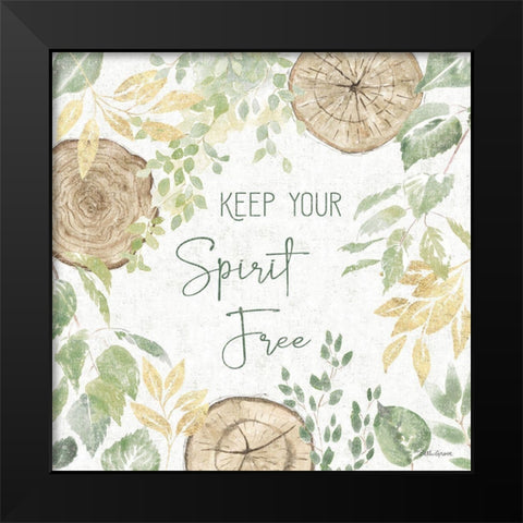 Natures Leaves V Sage Black Modern Wood Framed Art Print by Grove, Beth