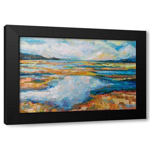 Serendipity Black Modern Wood Framed Art Print with Double Matting by Vertentes, Jeanette