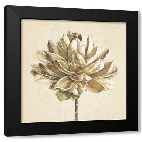 Seed Pod I No Words Cream Black Modern Wood Framed Art Print by Grove, Beth