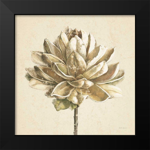 Seed Pod I No Words Cream Black Modern Wood Framed Art Print by Grove, Beth