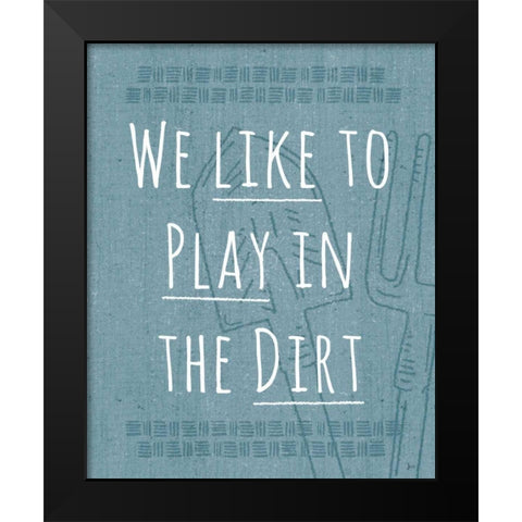 Home Grown VI Black Modern Wood Framed Art Print by Aiken, Jess