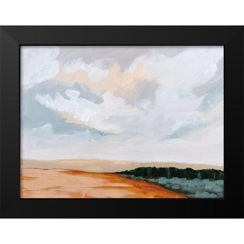 Treeline Black Modern Wood Framed Art Print by Munger, Pamela