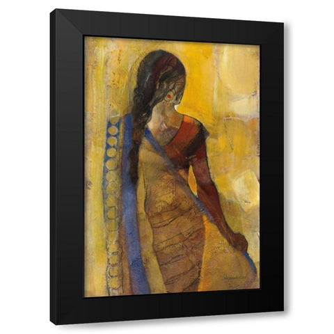 Women of the World I Black Modern Wood Framed Art Print by Hristova, Albena