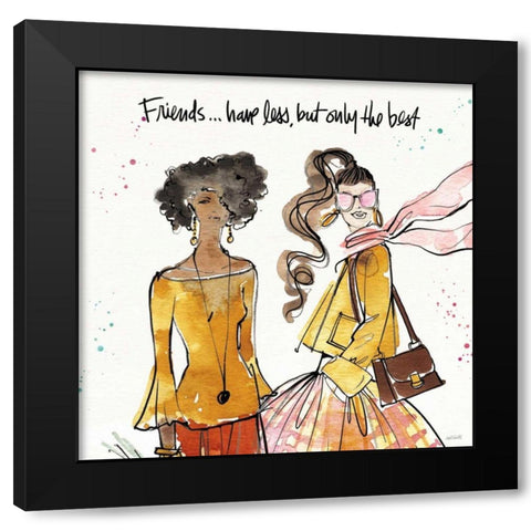 Girlfriends V Black Modern Wood Framed Art Print with Double Matting by Tavoletti, Anne