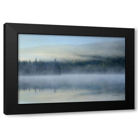 Redfish Lake Idaho Black Modern Wood Framed Art Print with Double Matting by Majchrowicz, Alan