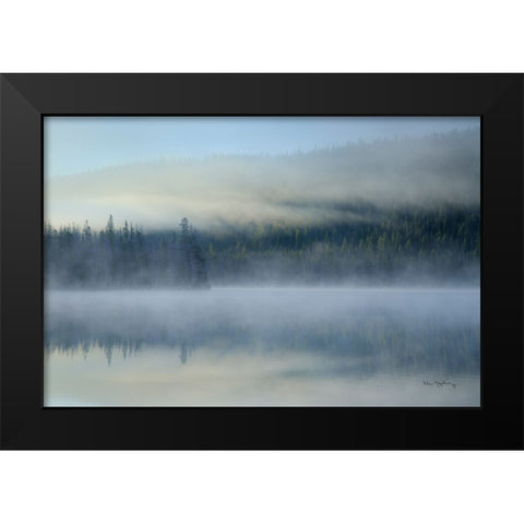 Redfish Lake Idaho Black Modern Wood Framed Art Print by Majchrowicz, Alan