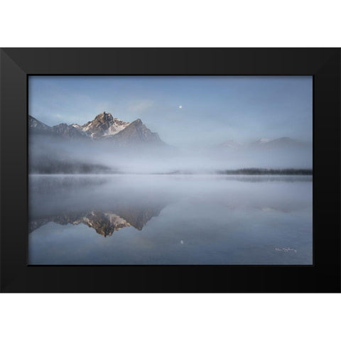 Stanley Lake Idaho Black Modern Wood Framed Art Print by Majchrowicz, Alan
