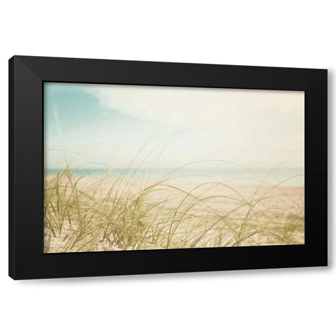 Beach Grass V Light Black Modern Wood Framed Art Print by Urquhart, Elizabeth