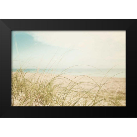 Beach Grass V Light Black Modern Wood Framed Art Print by Urquhart, Elizabeth