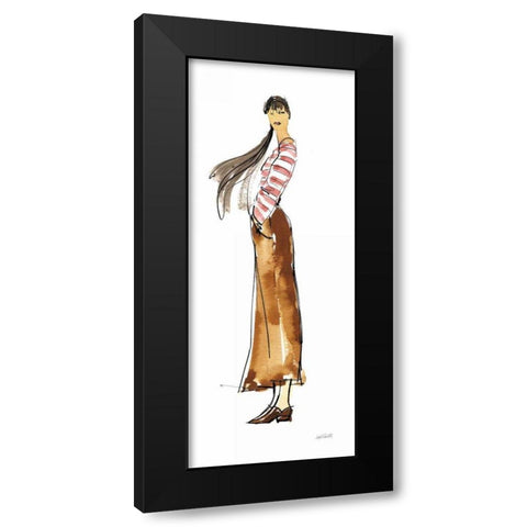 Fashion Friend I Black Modern Wood Framed Art Print by Tavoletti, Anne