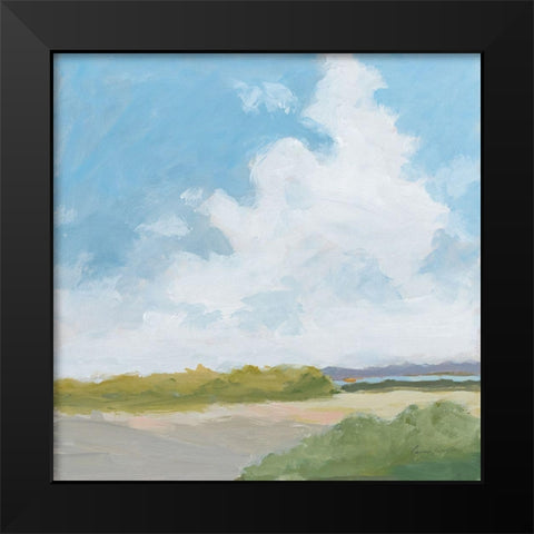 Clouds Over Lagoon Black Modern Wood Framed Art Print by Munger, Pamela