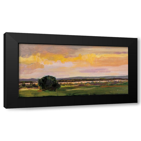 Dusk on Mesa Black Modern Wood Framed Art Print with Double Matting by Munger, Pamela