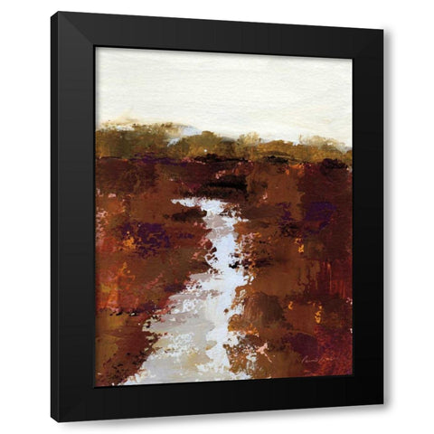 Lost Creek Black Modern Wood Framed Art Print with Double Matting by Munger, Pamela