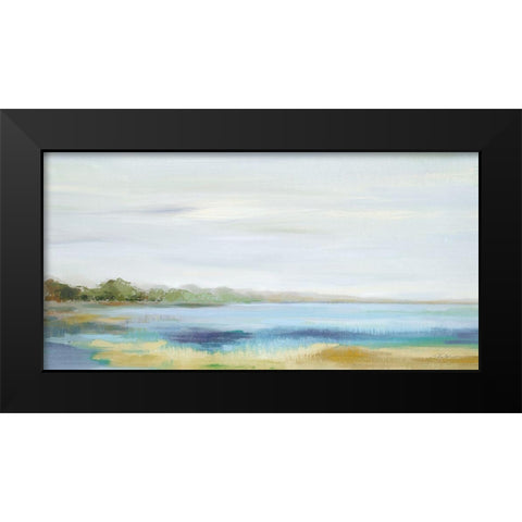 Emerald Lagoon Light Crop Black Modern Wood Framed Art Print by Vassileva, Silvia