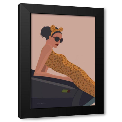 Gorgeous Wild I Black Modern Wood Framed Art Print with Double Matting by Escalante, Omar