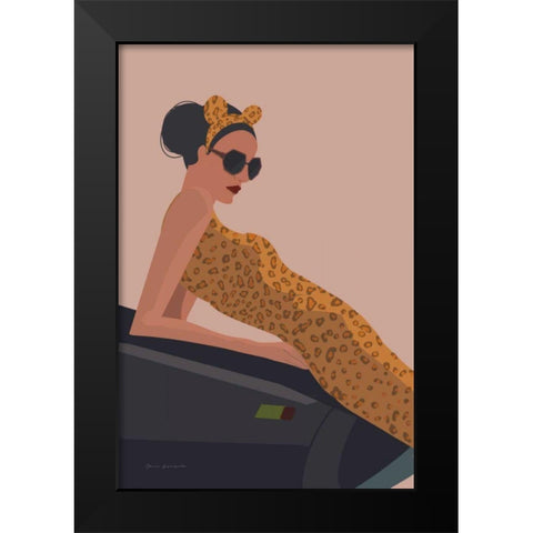 Gorgeous Wild I Black Modern Wood Framed Art Print by Escalante, Omar