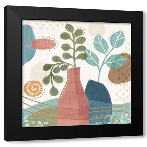 Coastal Creations IV Black Modern Wood Framed Art Print by Charron, Veronique