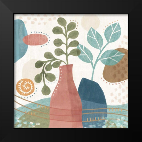 Coastal Creations IV Black Modern Wood Framed Art Print by Charron, Veronique