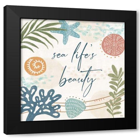 Coastal Creations VII Black Modern Wood Framed Art Print by Charron, Veronique