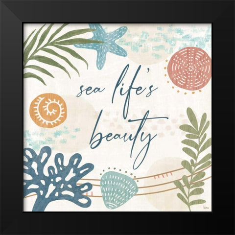 Coastal Creations VII Black Modern Wood Framed Art Print by Charron, Veronique