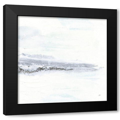 Tintedscape IV Black Modern Wood Framed Art Print with Double Matting by Paschke, Chris