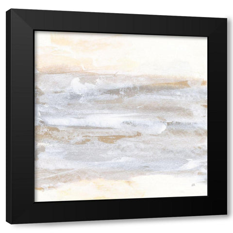 Neutral Texture II Black Modern Wood Framed Art Print by Paschke, Chris